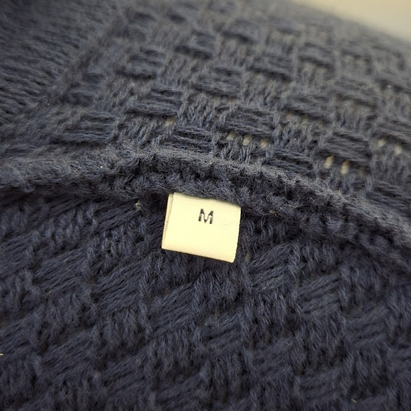 Boggi Milano Light Weight Knit Navy Blazer Luxury Coastal Preppy Size M Classic - Picture 6 of 10